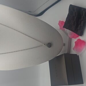 Gucci Arabesque Interlocking GG Silver 925 Necklace (V-G)FULL INCLUSION(COA)✨